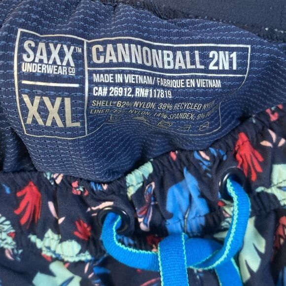 Saxx Cannonball 2n1 Swim Shorts Trunks Size XXL   211 - Picture 11 of 12
